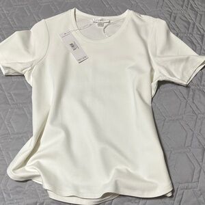 Sz L 🇨🇦⭐️NWT Renuar Classic White Short Sleeve Layering Tee